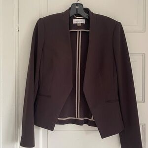 Calvin Klein Chocolate Skirt Suit Size 2